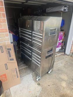 Kobalt double stack tool box and job site box