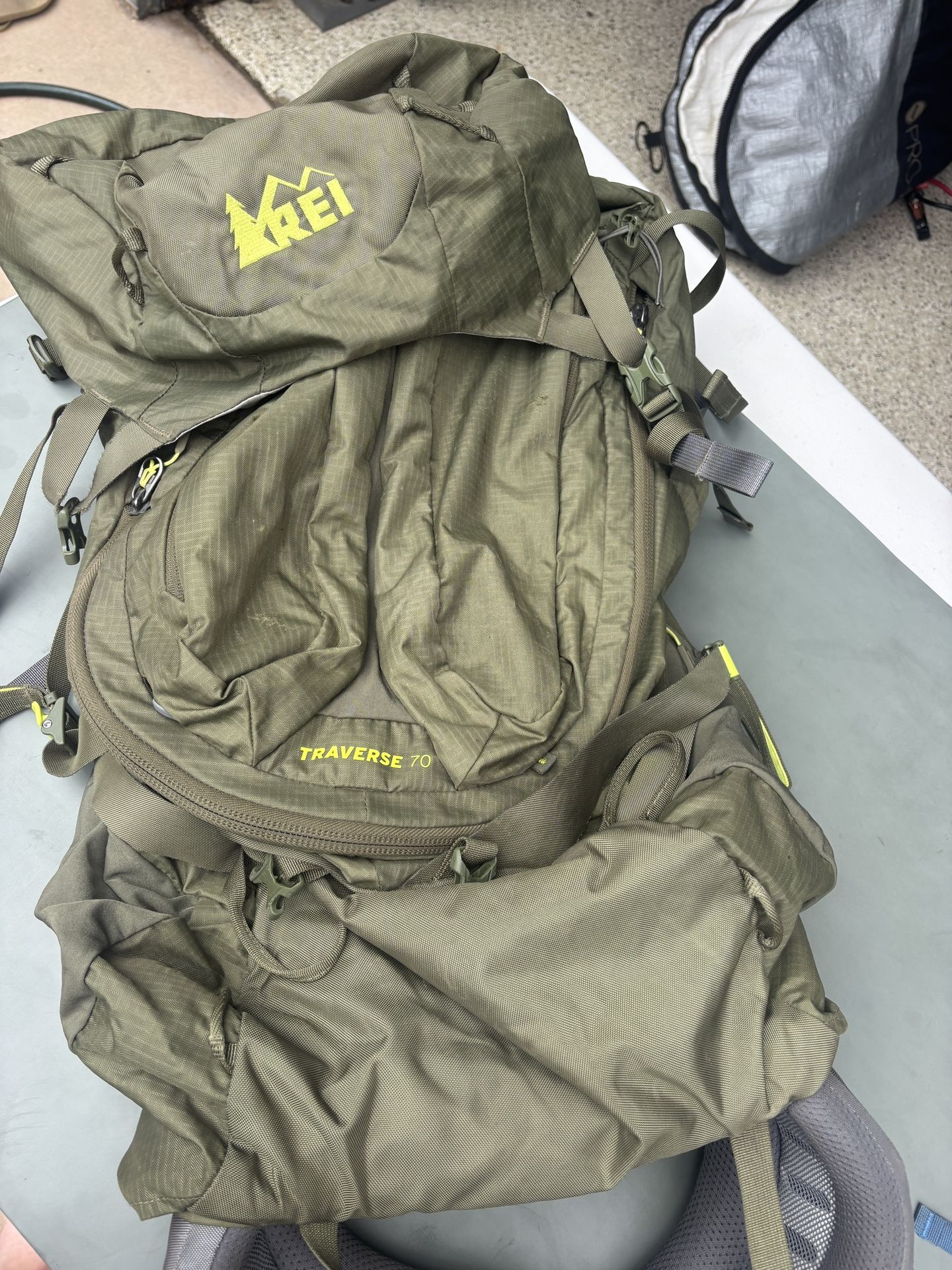 REI backpacking Backpack