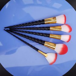 Unicorn makeup brush set