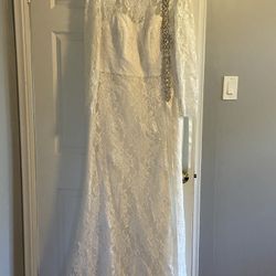 Vintage Ivory Lace Wedding Dress