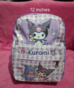 Kuromi Backpack 12 inches