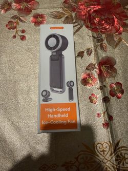 High-Speed Handheld Ice-Cooling Fan ❄️💨