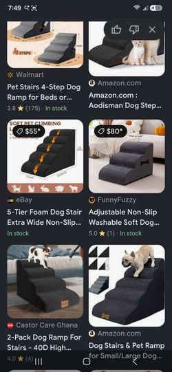 Memory Foam 4 Step Dog Stair $15 ea. Brand new (Price Is Firm)