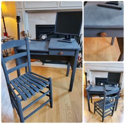Rustic adjustable height Desk n Chair