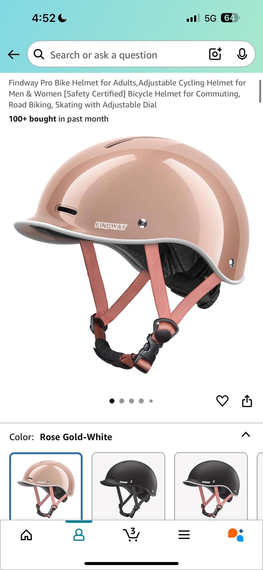 Women’s Rose Gold Helmet