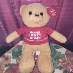 LIMITED EDITION HABITAT FOR HUMANITY STUFFED TEDDY BEAR NAMED SAWYER TAG ATTACHED