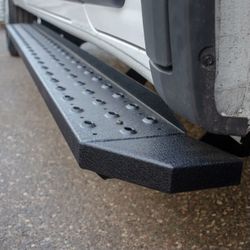 RIDGESTEP 6-1/2" X 96", 36" BLACK STEEL RUNNING BOARDS