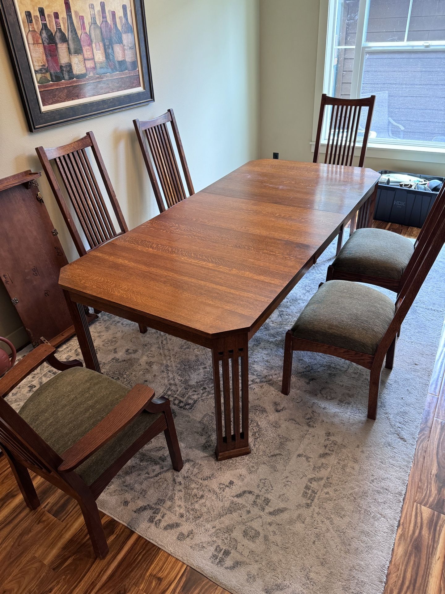 Bent Wood Mission Dining Table