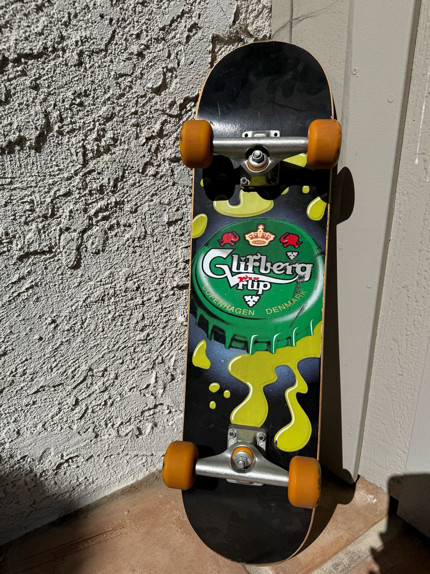 Vintage Rune Glifberg Flip Skateboard β Carlsberg Graphic β Spitfire Wheels