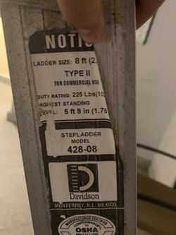 8 Feet Davison Aluminum Step Ladder 