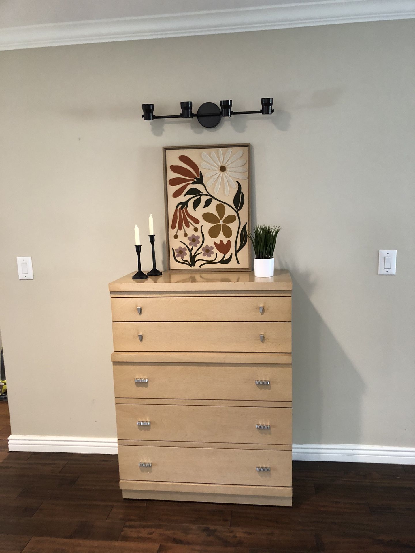 Mid Century Modern Mahogany Highboy Dresser By United
