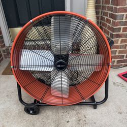 Commercial Electric 26” 2-Speed Heavy Duty Tilt Drum Fan