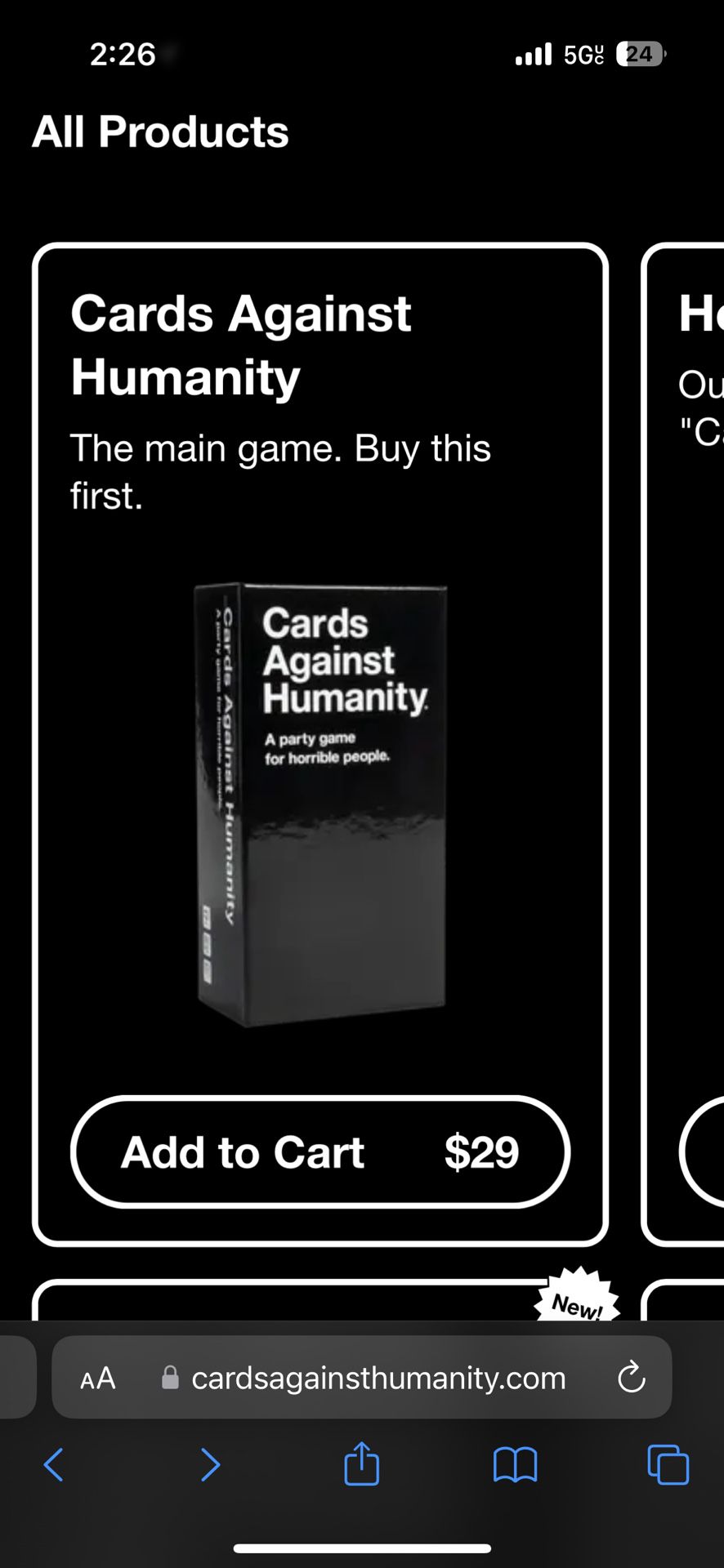 Cards Of Humanity (3 sets)