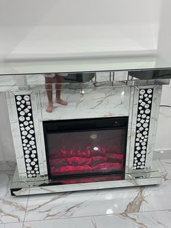 Decor crystal fireplace