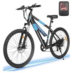 Electric Bike for Adults,36V Built-in Invisible Removable Battery,350W Brushless Motor(Peak 450W) Electric Mountain Bike,26" Tires&Front Fork Suspensi