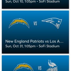 Chargers Tickets Up To 9 Tickets 