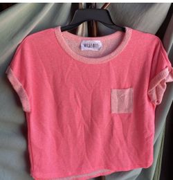 The Milky Way Made In USA Neon Hot Pink 80s Influenced Beach Shirt