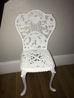 Small vintage Wrought iron chair