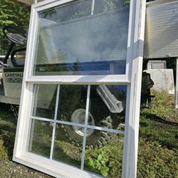 Vinyl Sliding Window H47.5×W34.5×2.5inches Vertical For SELL in Tacoma