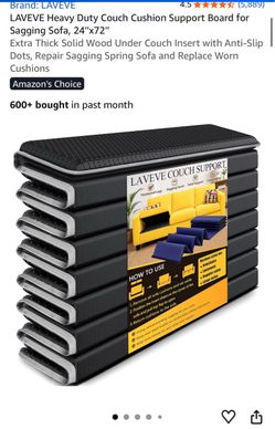 LAVEVE Heavy Duty Couch Cushion Support Board 24x72