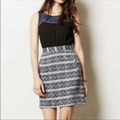 Moulinette Soeurs Anthropologie Boucle Skirt Dress Size 8