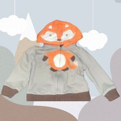 Rare Vintage Buster Brown Fox Toddler Zip Up Jacket