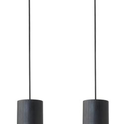 2-Pack Black Pendant Light Fixtures,
