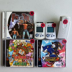 Sega Dreamcast. House of the Dead 2. Samba de Amigo. Sonic Adventure 2
