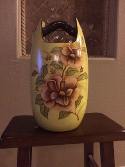 Yellow flower vase