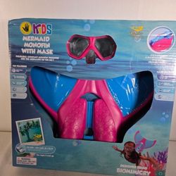 Body Glove Mermaid Monofin with Mask Mermaid Linden Pink/Blue