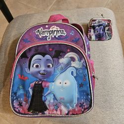 Childs Vampirina Theme Backpack & Coin Pouch
