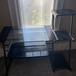 Z-Line Designs Z-Line Nero Desk and Bookcase, Black