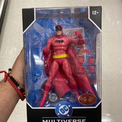 NEW McFarlane DC Multiverse Batman Pink Suit Figure Red Platinum Edition
