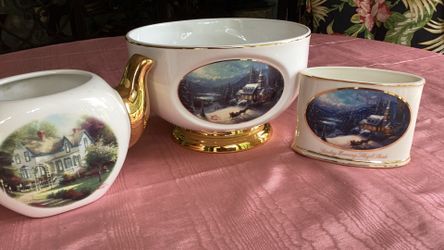 Ceramic Thomas Kinkade Collection