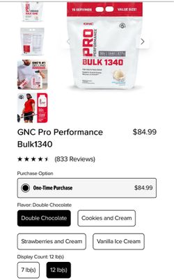 GNC Pro Performance Bulk 1340 - Double Chocolate [12 LBS]