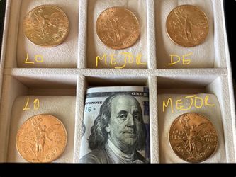 BONITOS CENTENARIOS 22 KILATES 1947 UNCIRCULABLES 1945 WITH BEZEL. SI QUIERES COMPRAR SCRAP AQUI NO ES