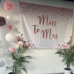 Pink Bridal Shower Decor All For $10