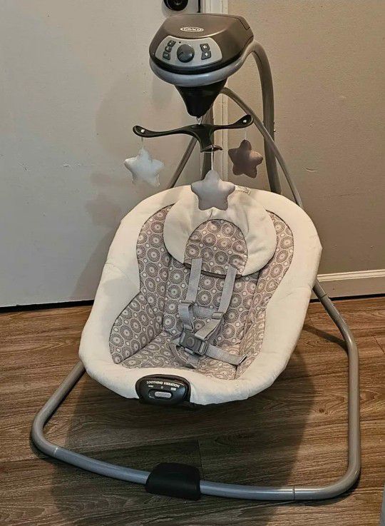 Graco Simple Sway Swing (Musical and Vibration Works)... $60