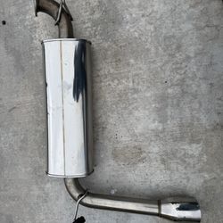 90-93 Integra coupe DA Tanabe Racing medallion axle back muffler