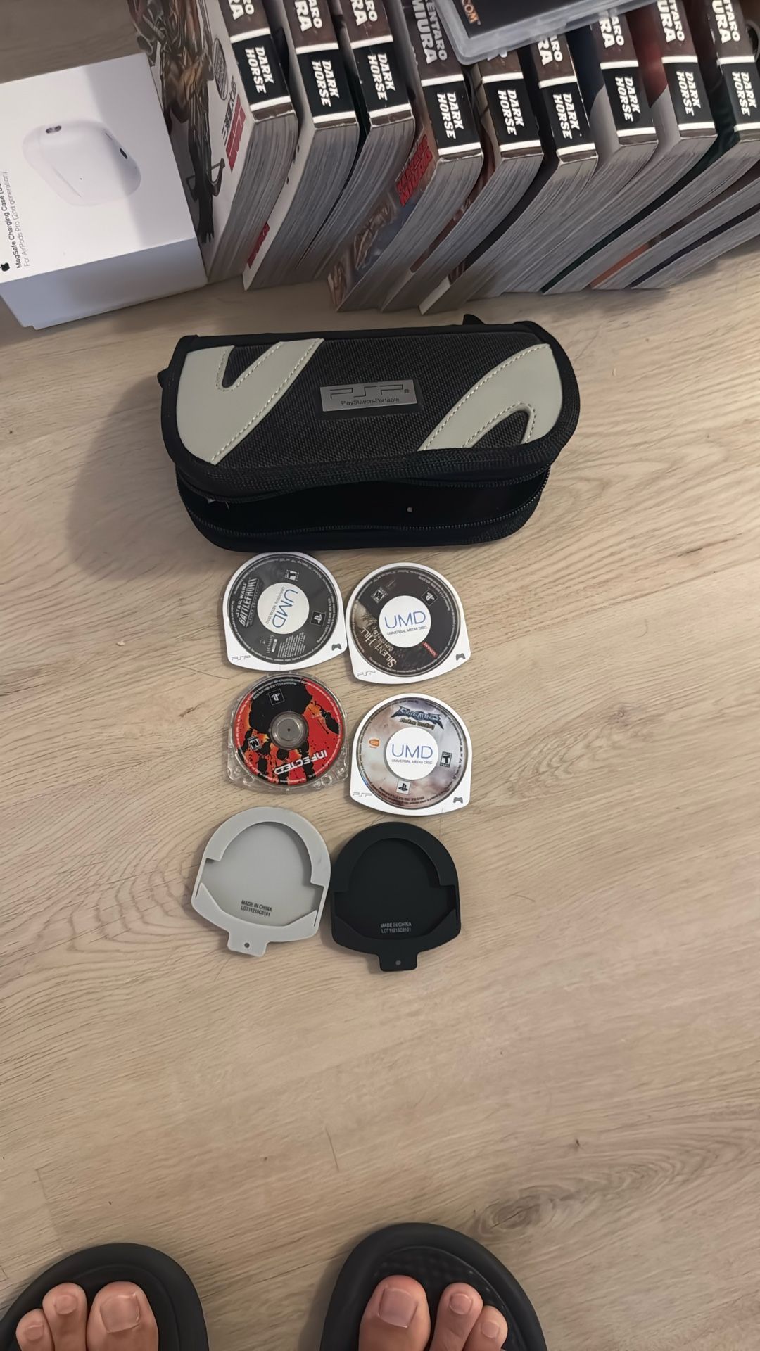 PSP CASE with Games
