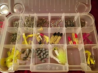Fishing Tackle Lot – Hooks, Weights, Jigs, Soft Plastics & More