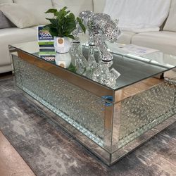 Glam Glass Coffee Table!!