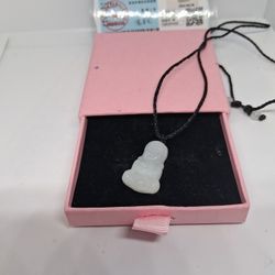 Certified A Grade Jade Burma Jadeist Buddha G od Pdnt Rope 