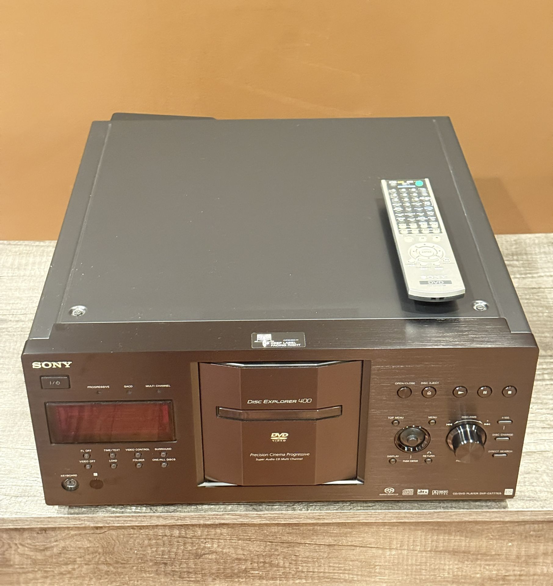 Sony DVP-CX777ES 400 CD/DVD/SACD Changer w/Remote & * Mint * 💯 Tested
