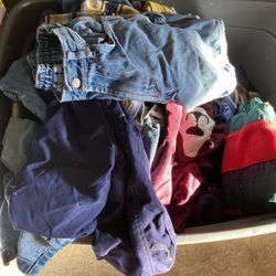 Tubs Full Of Boys Clothes 0- 10 And Girls Size 4 - 7-8 