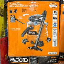 Ridgid 16 Gallon Wet And Dry Vacuum With Detachable Blower 6.5 Hp 