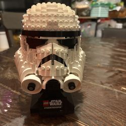 Retired LEGO Star Wars Stormtrooper Helmet 75276 – Complete Display Set