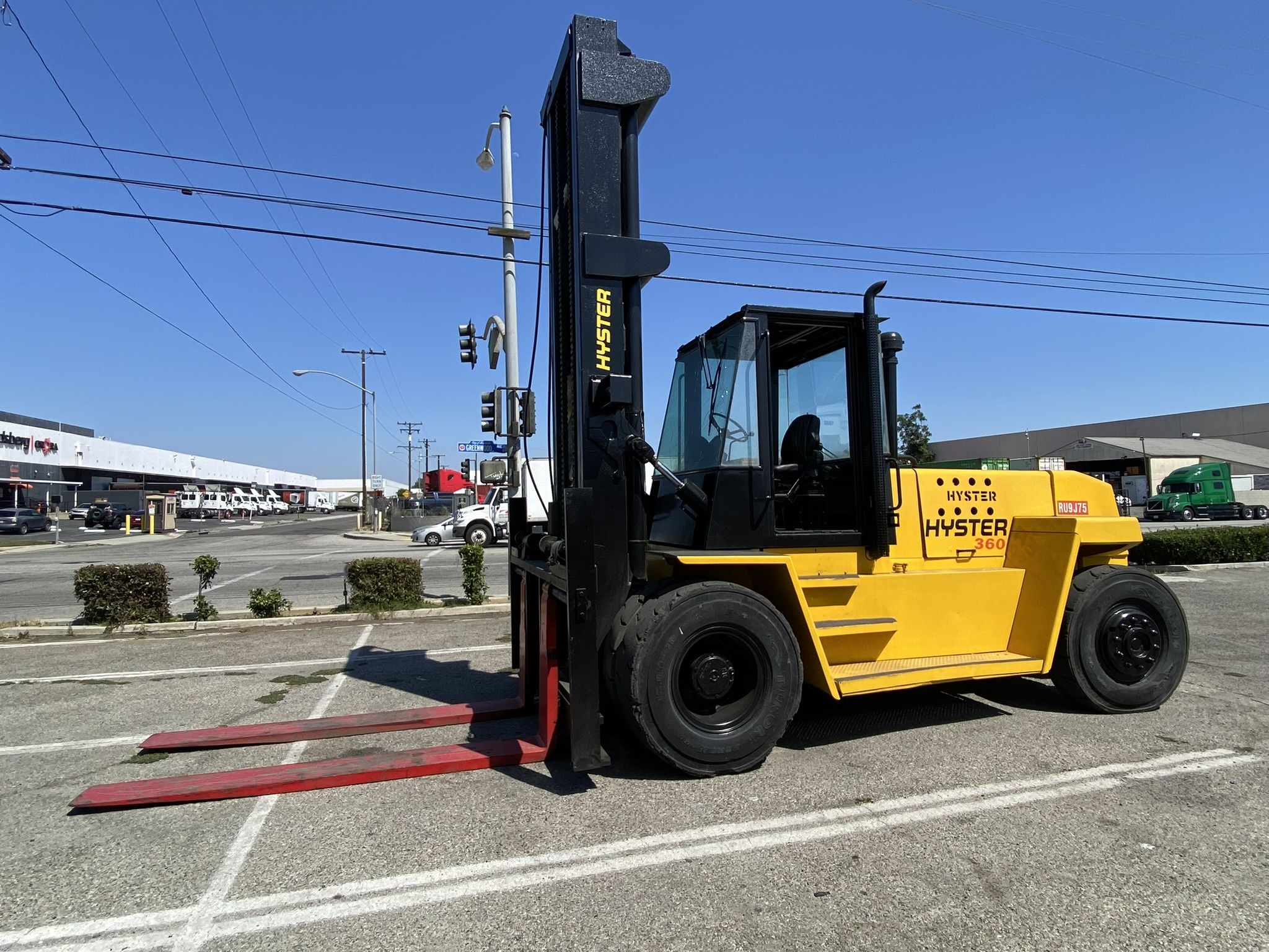 2001 Hyster H360xl 36,000 Lbs Perkins Diesel 96 Forks 3 Speed Auto Trans