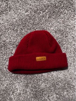 Lila and Jack Red Beanie