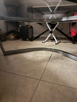 Glass coffee table